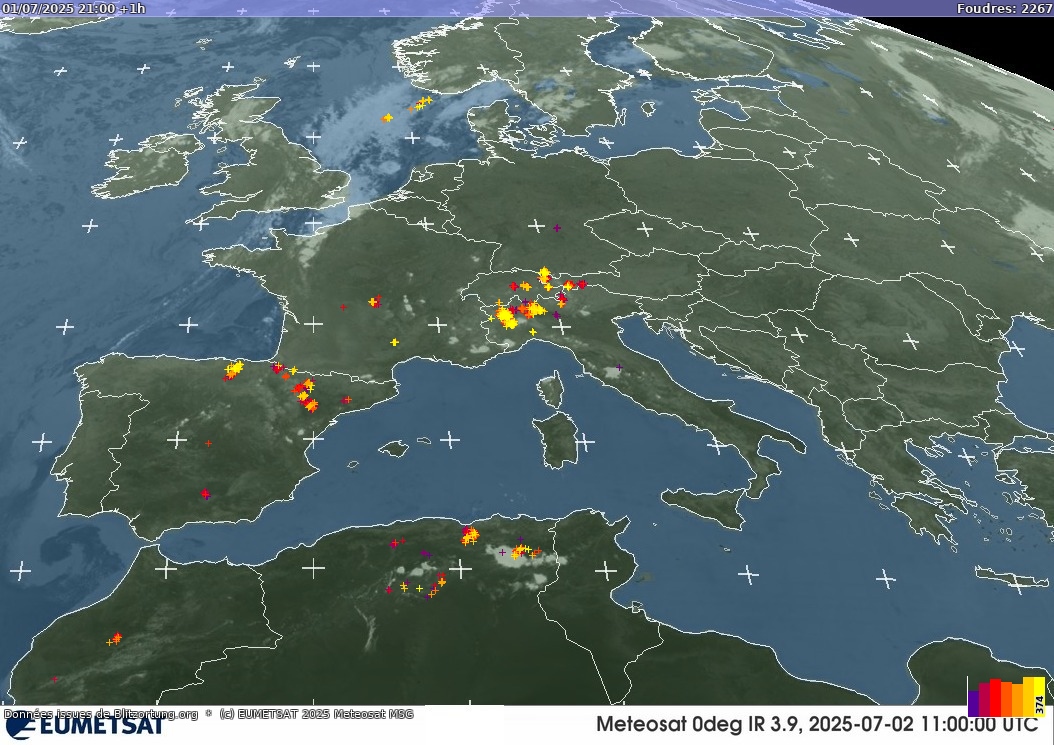 Zibens karte Infra-Rouge 2025.07.02 (Animācija)