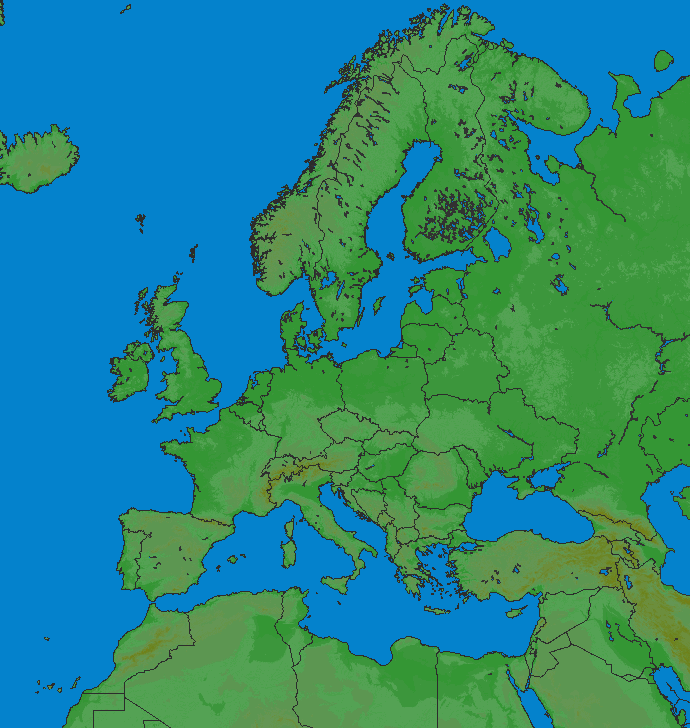 Lightning map Europe 2024-02-28 (Animation)