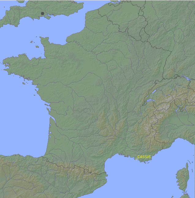 Bliksem kaart Frankrijk 24.09.2022 (Animatie)