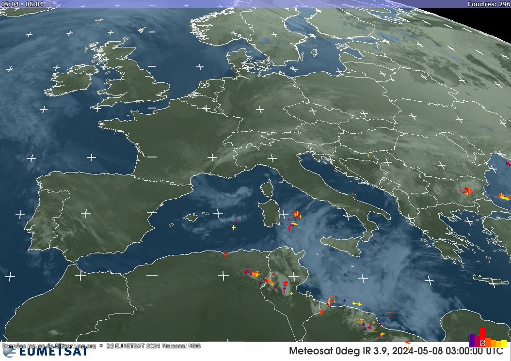 Lightning map Infra-Rouge 2023-09-21 09:05:02